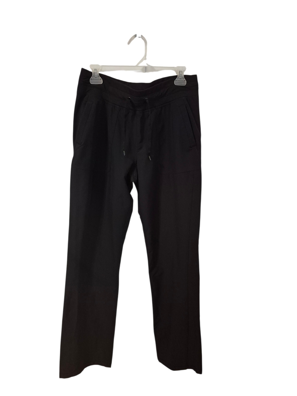 Kirkland Signature Black Drawstring Relaxed Woven Pants